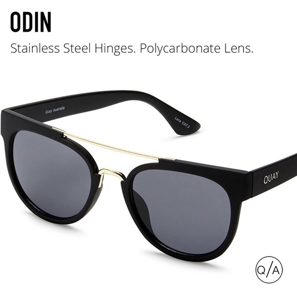 QUAY Odin Sunglasses Black Frame Blackout Lenses - Picture 8 of 11